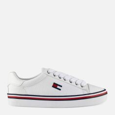 Акція на Жіночі кеди низькі Tommy Hilfiger 376292657 41 (9.5US) 26,3 см Білі від Rozetka