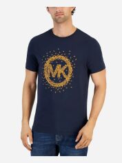 Акція на Футболка бавовняна довга чоловіча Michael Kors 947675795 М Синя від Rozetka