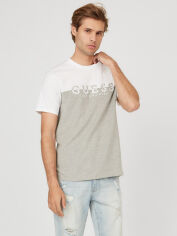 Акція на Футболка бавовняна довга чоловіча Guess 810777660 XS Сіра від Rozetka