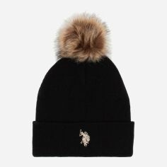 Акція на Шапка жіноча U.S. Polo Assn 4613594 One Size Чорна від Rozetka