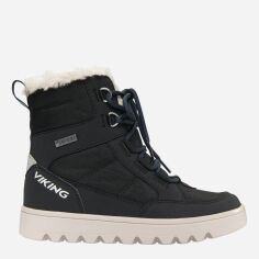 Акція на Дитячі зимові черевики для хлопчика Viking Fleek Warm GTX Zip 3-93810-2 32 Чорні від Rozetka