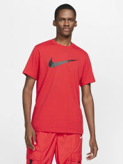 Акція на Футболка Nike M Nsw Tee Icon Swoosh DC5094-657 XL University Red/Black від Rozetka