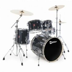 Акція на Ударная установка Premier 64099-44GBW Phs PowerHouse Modern Rock22 (Galactic Black) + Набор стоек Premier 5864, APK/XPK Hardware Pack (3000 Series) від Stylus