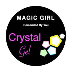 Акція на Гель для покриття та дизайну нігтів Magic Girl Crystal 3 Неоново-бірюзовий, 5 мл від Eva