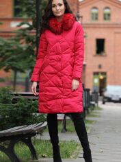 Акция на Куртка жіноча PERSO BLH818025F XL Червона от Rozetka