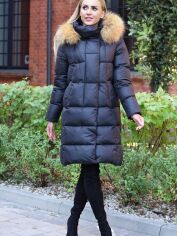 Акція на Куртка зимова жіноча PERSO BLH220011FR 2XL Чорна від Rozetka