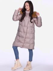 Акция на Куртка зимова жіноча PERSO BLH220011FXF 3XL Рожева от Rozetka