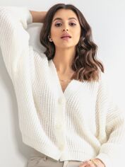 Акция на Кардиган жіночий Fobya Cardigan F1158 L-XL Екрю от Rozetka