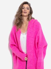 Акція на Кардиган жіночий Fobya Cardigan F960 One Size Рожевий від Rozetka