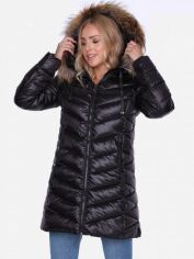 Акція на Куртка зимова жіноча PERSO BLH220036FR XL Чорна від Rozetka