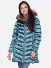 Акция на Куртка зимова жіноча PERSO BLH220036FR S Смарагдова от Rozetka