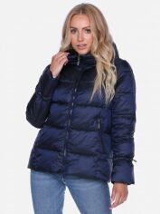 Акция на Куртка зимова жіноча PERSO BLH220043F S Темно-синя от Rozetka