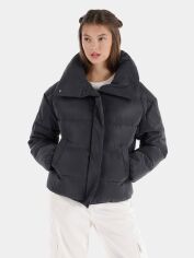 Акция на Куртка зимова коротка жіноча Colin's CL1065778 S Anthracite от Rozetka