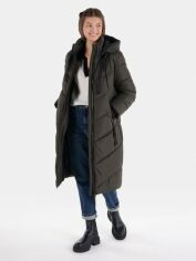 Акция на Куртка зимова довга жіноча Colin's CL1065793 L Dark Khaki от Rozetka