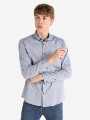Акція на Сорочка бавовняна чоловіча Colin's CL1065821 2XL Blue Melange від Rozetka