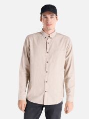 Акція на Сорочка бавовняна чоловіча Colin's CL1065821 L Beige Melange від Rozetka
