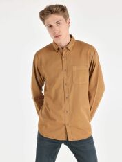 Акція на Сорочка бавовняна чоловіча Colin's CL1064676 M Caramel від Rozetka