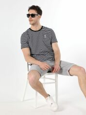 Акція на Футболка бавовняна довга чоловіча Colin's CL1062870-BLK XS Black від Rozetka