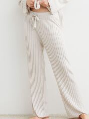 Акция на Піжамні штани жіночі великих розмірів H&M XAZ309867QMBB XL Бежеві от Rozetka