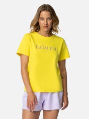 Акція на Піжамна футболка LaLupa LA109 1223040 M Yellow від Rozetka