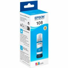 Акція на Контейнер c чернилами Epson 108 EcoTank L8050/L18050 cyan (C13T09C24A) від MOYO