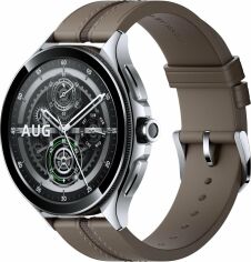 Акция на Xiaomi Watch 2 Pro Silver Case with Brown Leather Strap от Y.UA