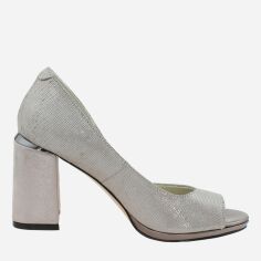 Акція на Жіночі туфлі зі шкіри Classic Style R1452 37 23.5 см Сріблясті від Rozetka