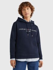 Акція на Худі жіноче Tommy Hilfiger WW0WW31998-DW5 XS Темно-синє від Rozetka