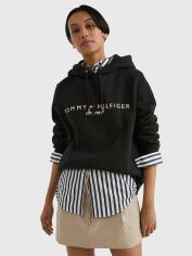 Акція на Худі жіноче Tommy Hilfiger WW0WW31998 L Чорне від Rozetka