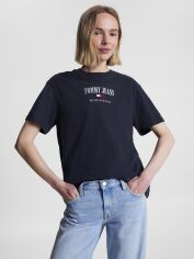 Акція на Футболка жіноча Tommy Jeans DW0DW16154-DW5 XL Блакитна від Rozetka