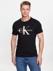 Акция на Футболка чоловіча Calvin Klein Jeans J320806 XL Чорна от Rozetka
