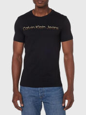 Акція на Футболка чоловіча Calvin Klein Jeans J322511-0GO L Чорна від Rozetka