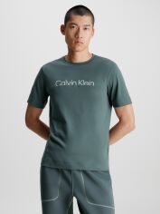 Акция на Футболка чоловіча Calvin Klein 00GMF3K133-CEG S Темно-сіра от Rozetka