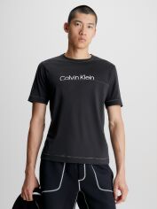 Акція на Футболка чоловіча Calvin Klein 00GMF3K133-BAE M Чорна від Rozetka