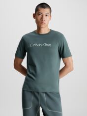 Акция на Футболка чоловіча Calvin Klein 00GMF3K133-CEG XL Темно-сіра от Rozetka