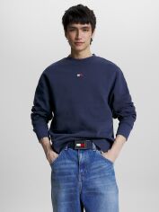 Акція на Світшот чоловічий Tommy Jeans DM0DM16370-C87 2XL Синій від Rozetka