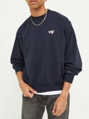 Акція на Світшот оверсайз чоловічий Tommy Jeans DM0DM16796-DW5 L Темно-синій від Rozetka