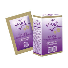 Акція на Очищувальні серветки після депіляції Vi-Vet Liposoluble Wax Cleaning Wipes, 8 шт від Eva