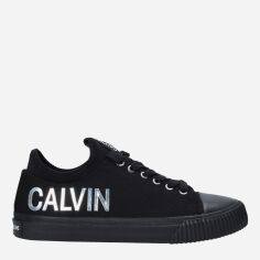 Акція на Жіночі кеди низькі Calvin Klein Jeans Irisa B4R1631 40 Чорні від Rozetka