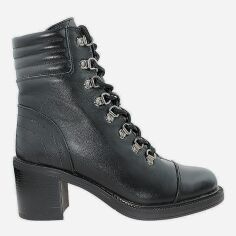 Акція на Жіночі зимові черевики високі Daragani RDL16-1 37 23.5 см Чорні від Rozetka