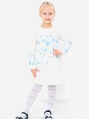Акція на Дитяча сукня для дівчинки Носи своє 6004 134 см Молочна (сніжинки) (p-4393-143178) від Rozetka