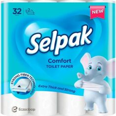 Акция на Туалетная бумага Selpak Comfort 2 слоя 32 рулона от MOYO