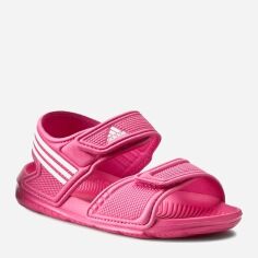 Акция на Дитячі сандалії для дівчинки Adidas Akwah 9 K AF3871 30 Рожеві от Rozetka