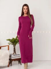 Акція на Плаття максі жіноче ISSA PLUS 14412 XL Фіолетове від Rozetka