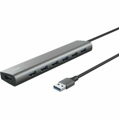 Акция на USB-хаб Trust Dalyx 7-IN-1 USB-A 3.2 Aluminium (24967_TRUST) от MOYO