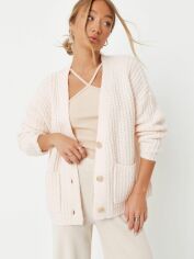Акція на Кардиган в'язаний жіночий Missguided K2237373 34-36 Молочний від Rozetka