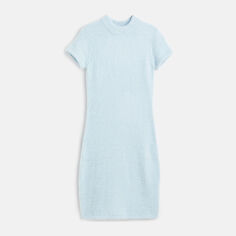 Акція на Плаття-футболка в'язане міні осіннє жіноче H&M 1089836ral M Синє від Rozetka