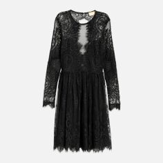 Акція на Плаття міді жіноче H&M 5641906ral 38 Чорне від Rozetka