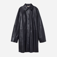 Акція на Плаття-сорочка коротке жіноче H&M 1017297ral 36 Темно-синє від Rozetka