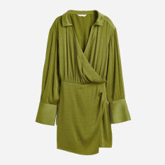 Акция на Плаття міні літнє жіноче H&M 1114002ral 36 Світло-зелене от Rozetka